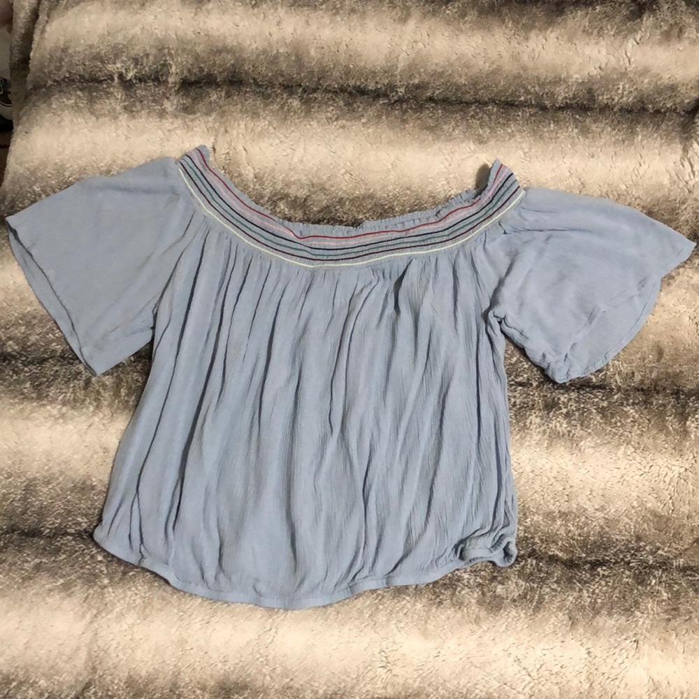 Off shoulder crop top